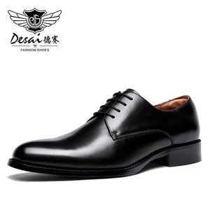 Desai Genuine Leather Height Increasing Shoes Men Business Shoes For Man Brand Footwear Men's Casual Shoes Classic