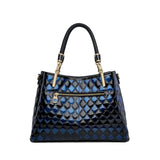 Soft Quality Leather Hand Bag Deep blue