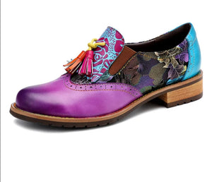 Genuine Leather Japanese Style Women Loafers