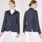 Western 4 Way Stretch Women Competition Equestrian Jacket High Performance Horse Rider Show Jacket Horseback Riding Top Clothing