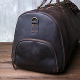 Leather Men's Crossbody Travel Bag Vintage