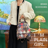 New backpack women fashion large capacity female bag leisure travel bag simple pu soft leather small backpack