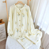 Women's Pajamas Cotton Two-Piece Set Ladies Nightie
