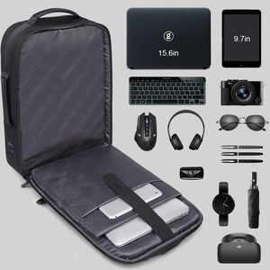 Business Backpack Men Luxury Waterproof School 15.6 Laptop Backpacks Man USB Travel Bag Big Multifunction Male Backpack Fashion