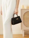 Luxury Original Brand Tote Bag For Lady Master Quality Crocodile Leather Kelly Style Bag Women‘s Satchel Bag for Christmas Gift