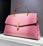 Genuine Leather Alligator Pattern Leather Women's Handbags