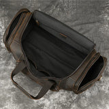 Men's Genuine Leather Large Capacity Duffle Bag