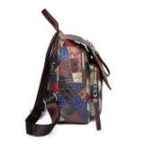 New backpack women fashion large capacity female bag leisure travel bag simple pu soft leather small backpack