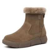 2023 Fashion Women's Shoes Short Plush Women's Boots Hot Sale Side Zipp Daily Boots Women New Round Toe Keep Warm Ankle Boots