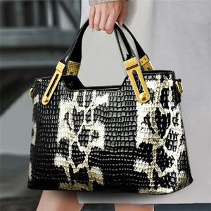 Noble Women Handbag Python Pattern