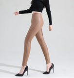 Sexy Slimming Pu Leather Leggings Women Winter Autumn Black High Waist Tights Stretch Soft Thin Fleece Leggings for Women Pants