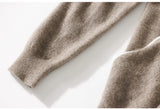 Cashmere Scarf Collar Cardigan Loose Knitted Robe