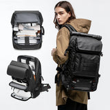 Men travel backpack 50L hiking trekking backpack waterproof  17 inch Laptop Backpack Business Backpack with Separate Shoe Bag