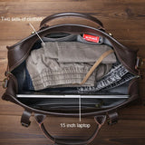 Short Distance Travel Genuine Leather Crossbody Travel Bag For Men's Top Layer Cowhide Large Capacity Casual Hand Luggage Bag