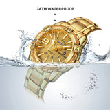 NAVIFORCE Luxury Brand Men's WristWatch Original Fashion Quartz Classic Watches For Men Waterproof Business Steel Band Clock Man
