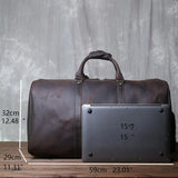 Leather Men's Crossbody Travel Bag Vintage