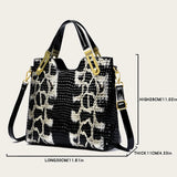 Leather Women Handbag Serpentine Finish