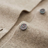 New Men Cashmere Wool Stand-Up Collar Cardigan Casual Knit Business Coat Autumn Winter Youth Versatile Warm Men Jacket