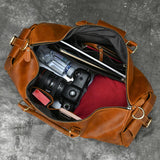 Vintage Style Genuine Soft Leather Fashion Duffle bag