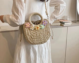 Summer Straw Hand-Woven Bag