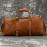 Vintage Style Genuine Soft Leather Fashion Duffle bag