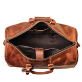Vintage Men's Cowhide Leather Short-distance Carry Hand Luggage Bags Weekend Fitness Large Travel Duffle Bag Messenger Bags