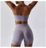 Yoga Clothing Sets Athletic Wear Women High Waist Leggings And Top Two Piece Set Seamless Gym Tracksuit Fitness Workout Outfits