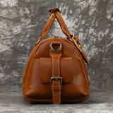 Vintage Style Genuine Soft Leather Fashion Duffle bag