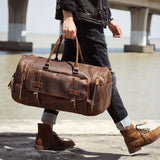 Genuine Leather Men's Business Trip Handbag