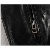 Tcyeek Men's Genuine Leather Jacket Men Real Sheep Goat Black Brown Male Bomber Motorcycle Jackets Spring Autumn Mens Clothes L1