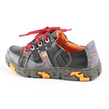 SHOELANDER Genuine Leather Women's Flat Sneaker Shoes for Outdoor