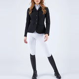 Western 4 Way Stretch Women Competition Equestrian Jacket High Performance Horse Rider Show Jacket Horseback Riding Top Clothing