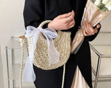 Summer Straw Hand-Woven Bag