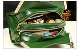 Genuine leather crocodile pattern handbag