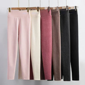 Women Yoga Leggings Double-side Plush Winter Pants High Waist Thermal Workout Tights Sport Running Stretchy Pants Gym Activewear
