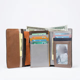 WESTAL Women's Purse Leather Wallet for Women Small Clutch Boho Purses Coins and Cards Hasp Coin Wallet Women Ladies Wallet 4203