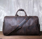 Leather Men's Crossbody Travel Bag Vintage