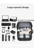 Men travel backpack 50L hiking trekking backpack waterproof  17 inch Laptop Backpack Business Backpack with Separate Shoe Bag