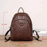 Quality Business men's bag Cowhide Leather Crocodile backpack Men shoulder bags Genuine Leather backpack for men and women
