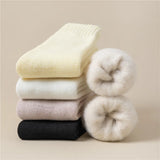 3 Pairs Socks Wool Thick Plush Soft Socks