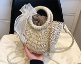 Summer Straw Hand-Woven Bag