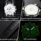 OLEVS Watches for Men Original Brand Quartz Luxury Business Men's Watch Waterproof Luminous Date Fashion Chronograph Wristwatch