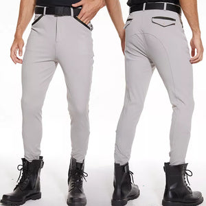 Western Noble Men Grip Horse Riding Tights Quick Dry Male Equitacion Riding Pants Anti-pilling Equestrian Breeches Clothing