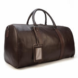 Natural Cowskin Travel Bags Waterproof Men's Leather Overnight Bag Handbag For Plane Luggage Men Male Weekend Bag Business 55cm