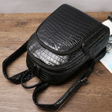Quality Real crocodile leather backpack Tote bag Women Genuine Leather Bag Women's bag Real Leather Men's backpack