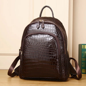 Quality Real crocodile leather backpack Tote bag Women Genuine Leather Bag Women's bag Real Leather Men's backpack